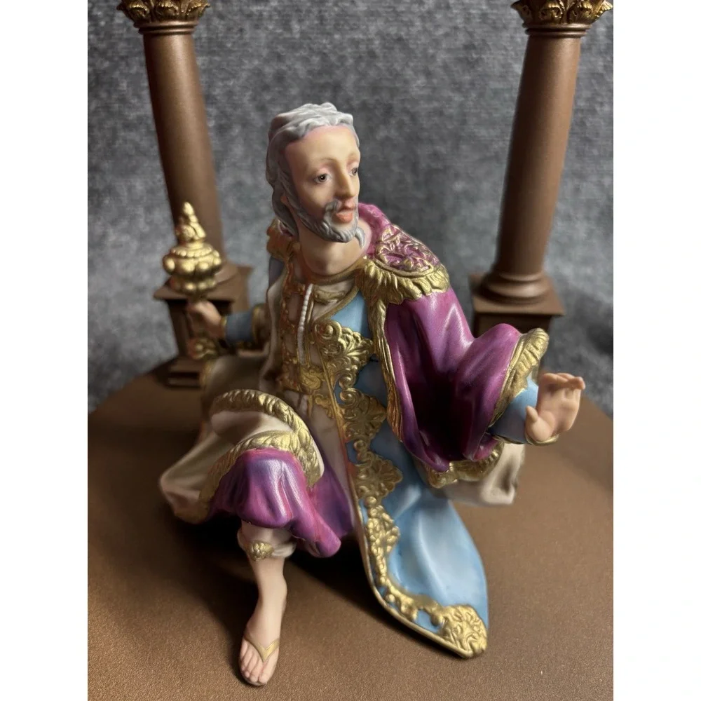 Vintage 1982 Franklin Mint The Vatican Nativity Set Large Set Christmas